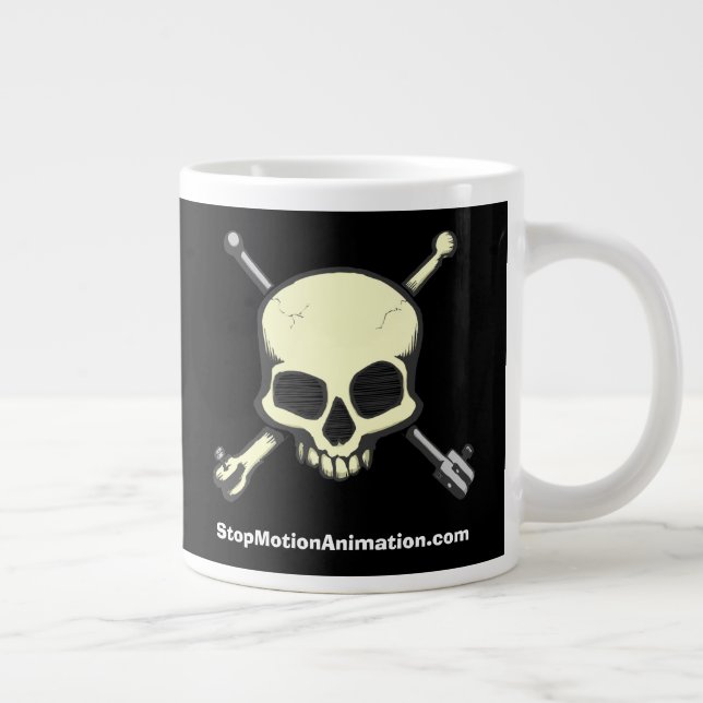 StopMotionAnimation.com Jumbo-Tasse zum 25. Jahres (Rechts)