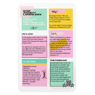 Stopp Angst Landslide Kühlschrank Magnet