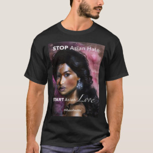 Stopp Asian Hass Start Asian LIEBE, Arien Reed Art T-Shirt