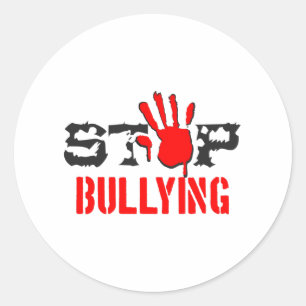 Stopp Bullying Runder Aufkleber