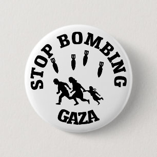 Stopp der Bombardierung von Gaza Button