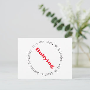 Stopp der Bullying-Kontur von Shirley Taylor Postkarte