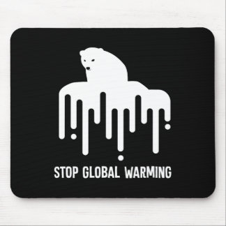Stopp der globalen Erwärmung Klimawandel Polar Bea Mousepad