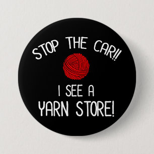 Stopp des Autos sehe ich ein Garn Store Alkoholisc Button