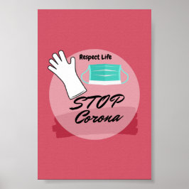 Stopp des Corona-Virus Poster