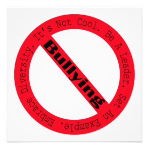 Stopp des Mobbing-Logos von Shirley Taylor Fotodruck