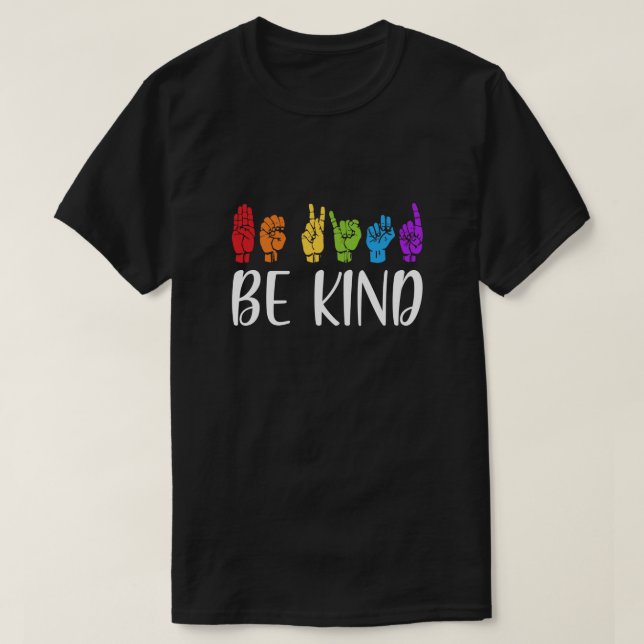 Stopp des Schmähens von Güte als Zeichensprache T-Shirt (Design vorne)
