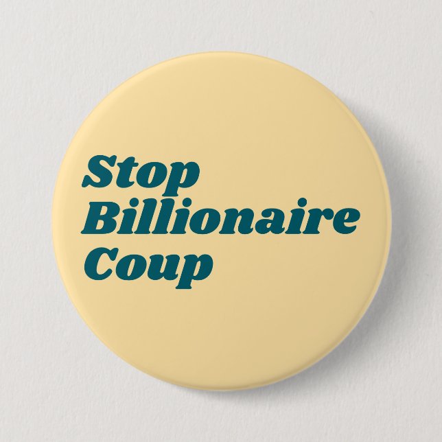 Stopp des Staatsstreichs von Billionaire Button (Vorderseite)