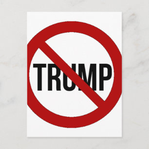 Stopp Donald Trump Anti-Trump 2016 Postkarte