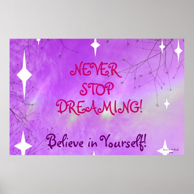 STOPP DREAMING Poster (Vorne)