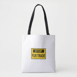 Stopp Femtrade Zeichen gelb Tasche