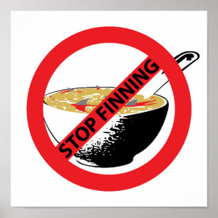 STOPP FINNING SHARKS POSTER
