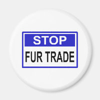 Stopp Fur Trade Blue Schild