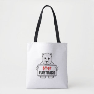 Stopp Fur Trade Sad Polar Bär Tasche