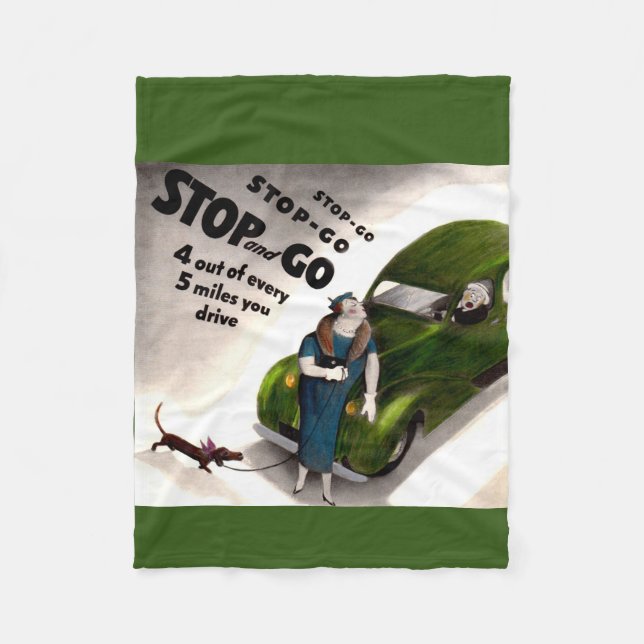 Stopp, Go, aber schlage nicht die dicke Dame oder  Fleecedecke (Vorderseite)