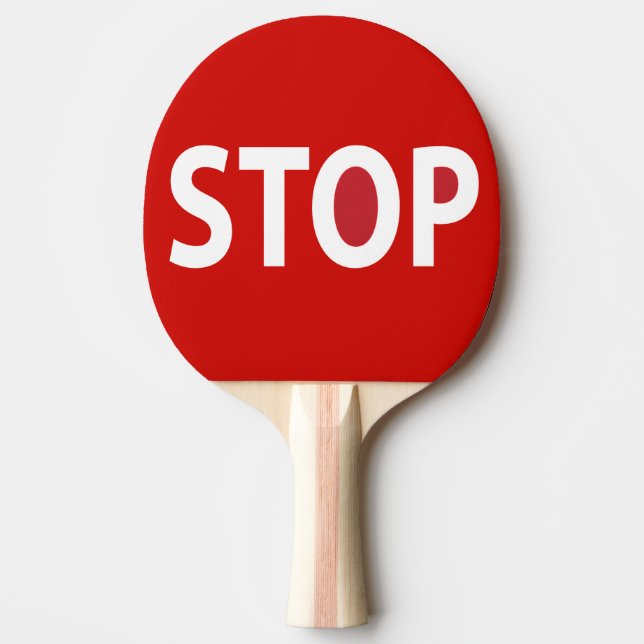 Stopp Go Pong Paddle Tischtennis Schläger (Vorderseite)