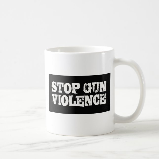 Stopp Gun-Gewalt Kaffeetasse (Rechts)