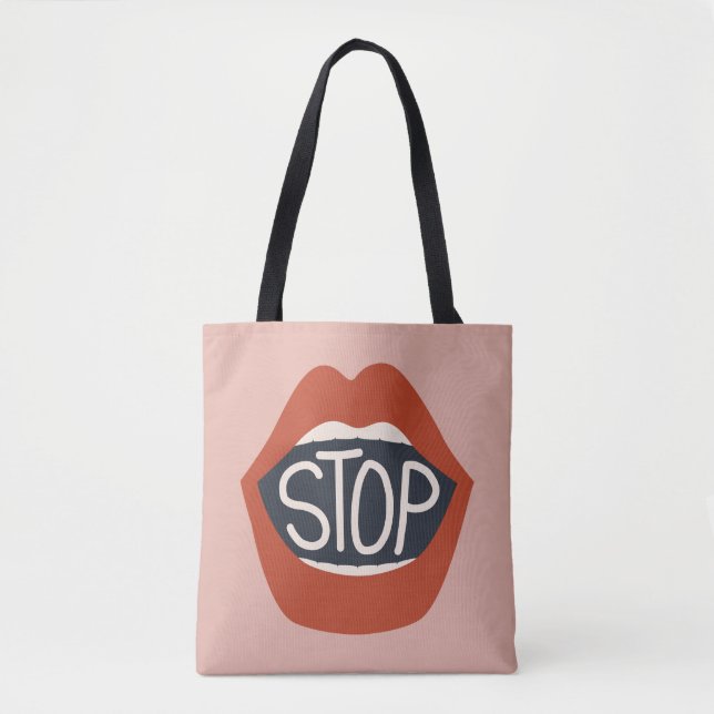Stopp Lippen Tasche (Vorderseite)