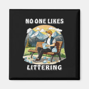 Stopp Littering Nature Protection Umwelt Pro Magnet