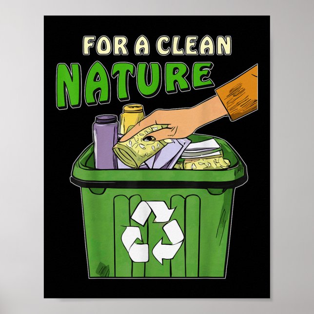 Stopp Littering Nature Protection Umwelt Pro Poster (Vorne)