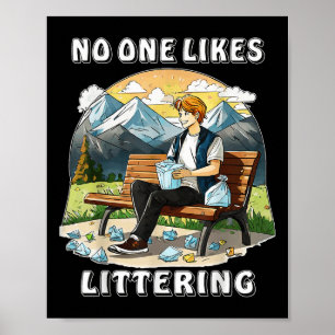 Stopp Littering Nature Protection Umwelt Pro Poster