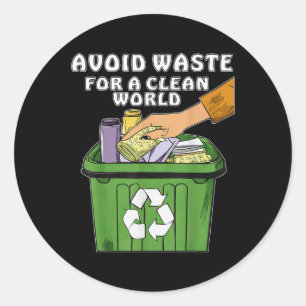 Stopp Littering Nature Protection Umwelt Pro Runder Aufkleber
