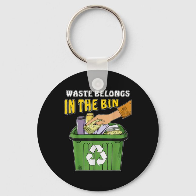 Stopp Littering Nature Protection Umwelt Pro Schlüsselanhänger (Vorderseite)