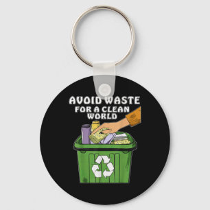 Stopp Littering Nature Protection Umwelt Pro Schlüsselanhänger