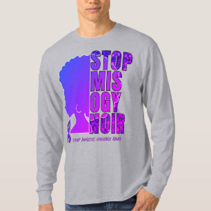 STOPP MISOGYNOIR DVA Missbrauch häuslicher Gewalt T-Shirt