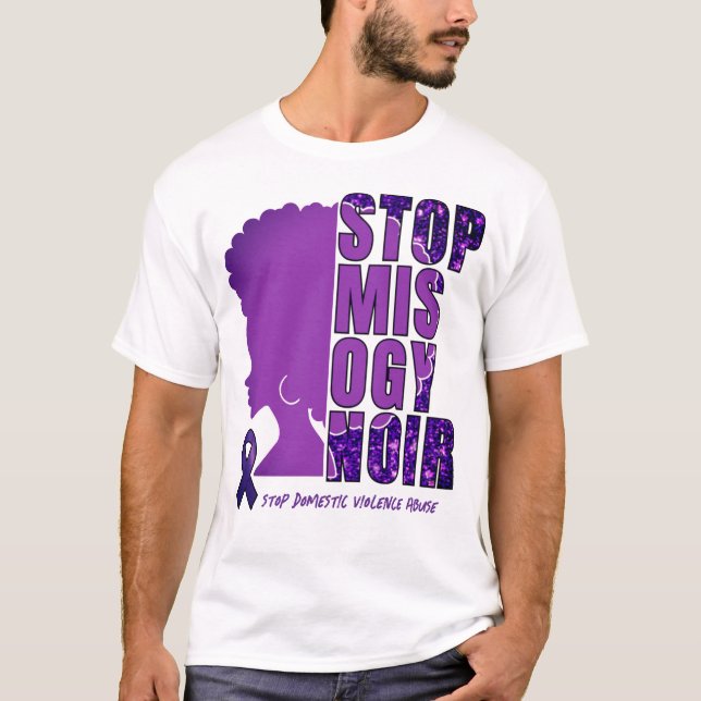STOPP MISOGYNOIR Gewalt T-Shirt (Vorderseite)