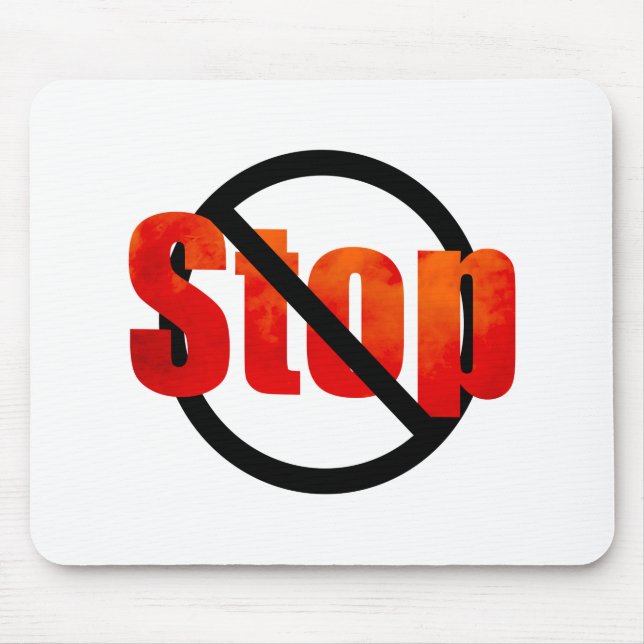 Stopp Mousepad (Vorne)