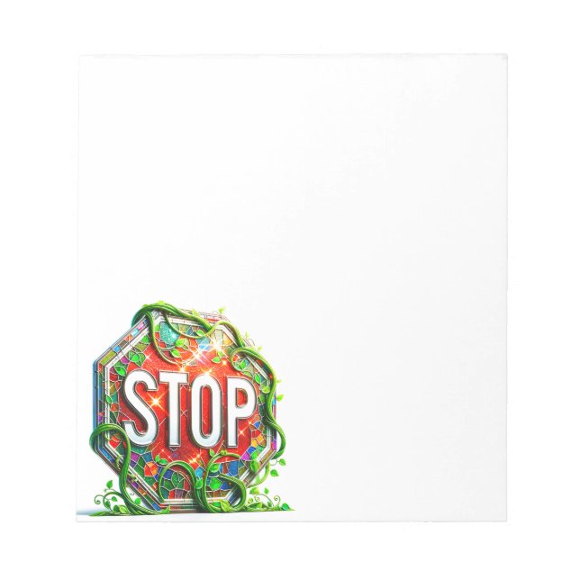 Stopp Notizblock (Vorderseite)