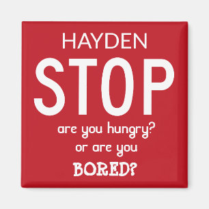 Stopp Over Eating Personalisiert Diät Hilfe Slogan Magnet