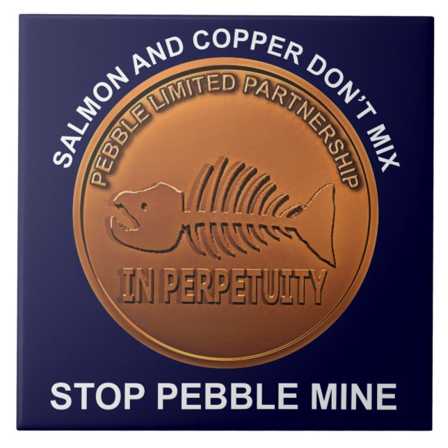 Stopp Pebble Mine - Pebble Mine Penny Fliese (Vorderseite)