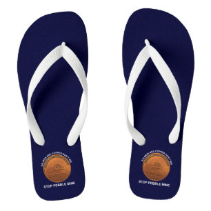 Stopp Pebble Mine - Pebble Mine Penny Flip Flops