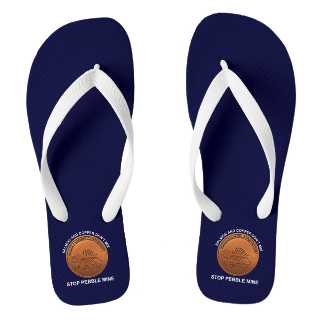 Stopp Pebble Mine - Pebble Mine Penny Flip Flops (Fußbett)