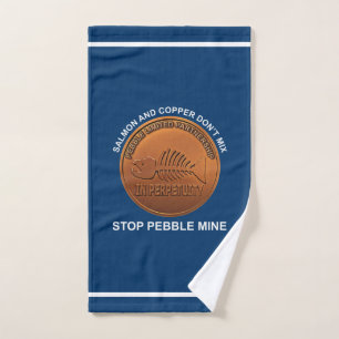 Stopp Pebble Mine - Pebble Mine Penny Handtuch