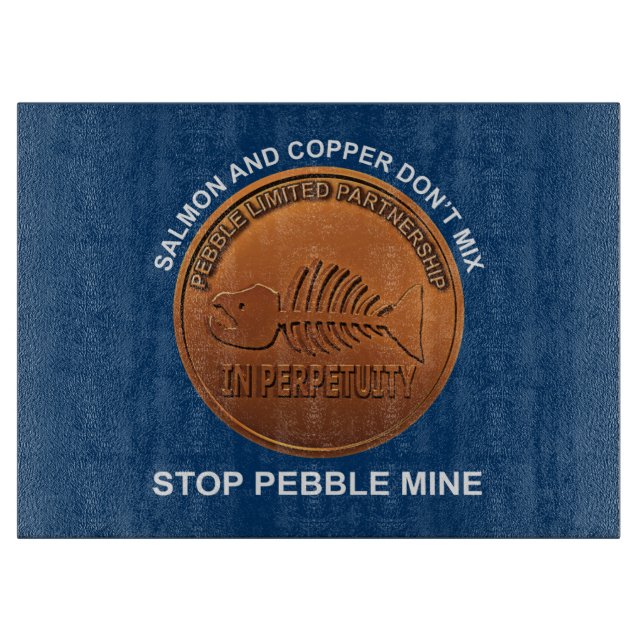 Stopp Pebble Mine - Pebble Mine Penny Schneidebrett (Vorderseite)