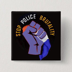 Stopp Police Brutality (Occupy Wall St. Style) Button