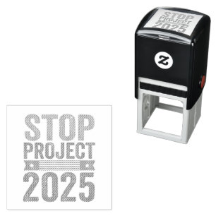 Stopp Project 2025 Trump American Patroitic Permastempel