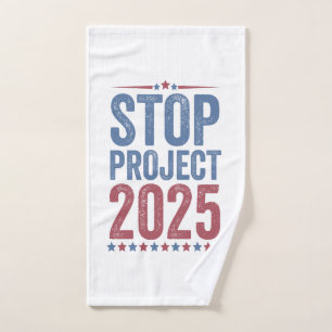 Stopp Project 2025 Trump Harris American Patroitic Handtuch