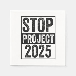 Stopp Project 2025 Trump Harris American Patroitic Serviette