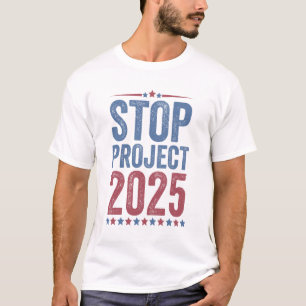 Stopp Project 2025 Trump Harris American Patroitic T-Shirt