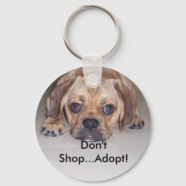 Stopp Puppy Mills Schlüsselanhänger (Vorderseite)