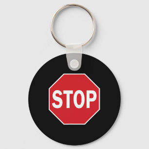 Stopp Schild Gift Novelty Road Schilder Halloween Schlüsselanhänger