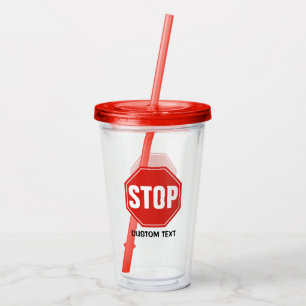 STOPP-Signatur Acryltrinkbecher