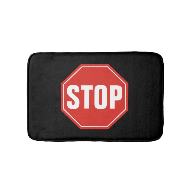 STOPP-Signatur Badematte (Vorderseite)