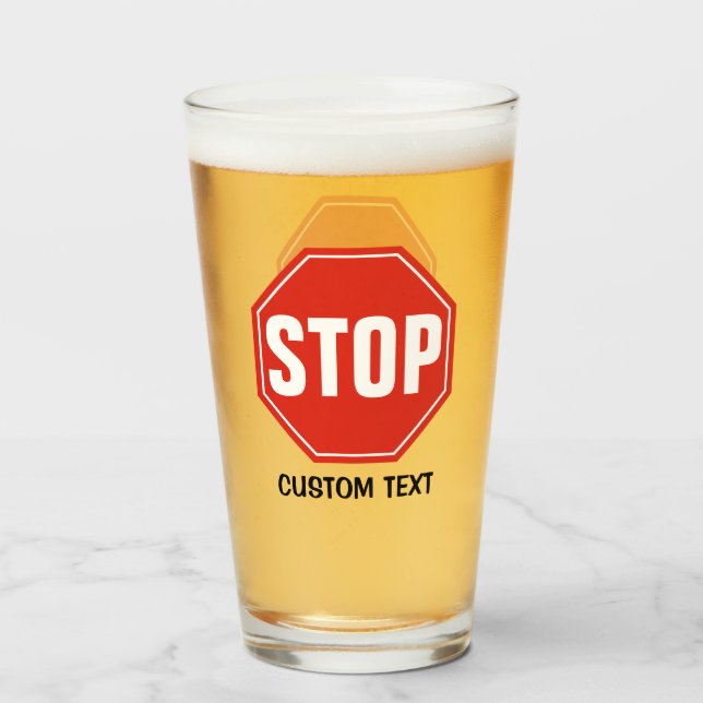 STOPP-Signatur Glas (Vorne (Gefüllt))