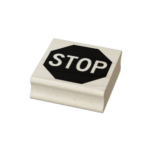 STOPP-Signatur Gummistempel