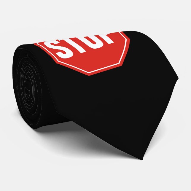 STOPP-Signatur Krawatte (Gerollt)